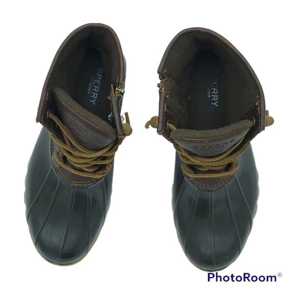 SPERRY Saltwater Leather Waterproof Duck Boots Sz 7 - Picture 6 of 9
